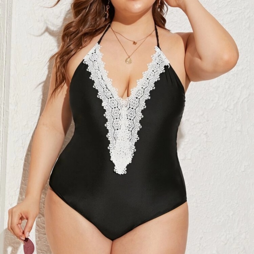 Black One Piece Swimsuit NWT